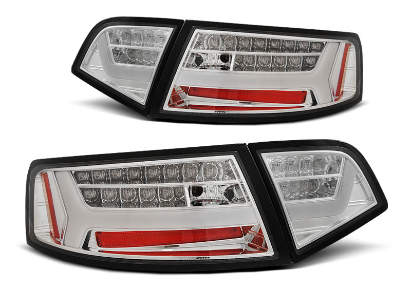 Tuning-Tec LED Lightbar Rückleuchten für Audi A6 4F (C6) Facelift 08-11 Limousine chrom