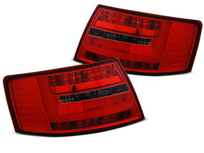 Tuning-Tec LED Lightbar Rückleuchten für Audi A6 4F (C6) 04-08 Limousine rot/rauch (7Pin)