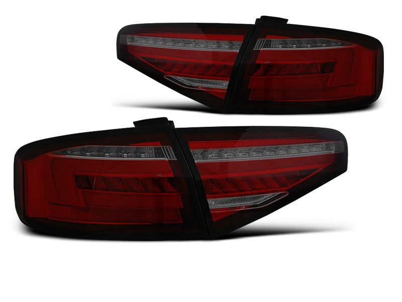 Tuning-Tec Voll LED Lightbar Rückleuchten für Audi A4 B8 Lim. 12-15 Rot/Schwarz / Dynamische Blinker