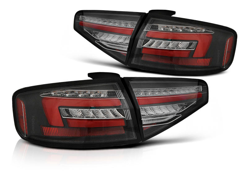 Tuning-Tec LED Lightbar Rückleuchten für Audi A4 B8 12-15 Schwarz / Dynamische Blinker