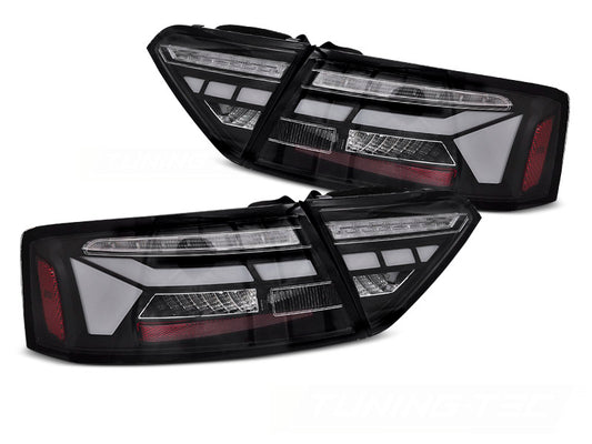 Tuning-Tec Voll LED Rückleuchten für Audi A5 Facelift 11-16 schwarz/klar mit dyn. Blinker