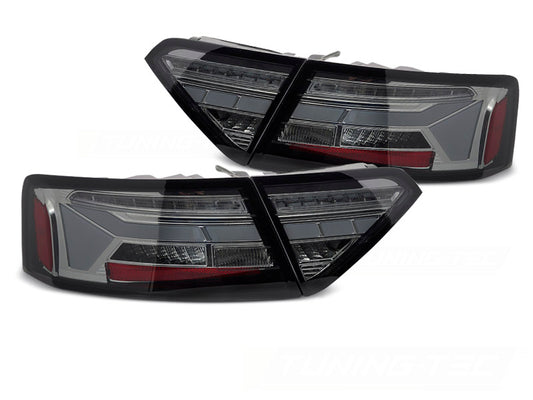 Tuning-Tec Voll LED Rückleuchten für Audi A5 Facelift 11-16 rauch mit dyn. Blinker
