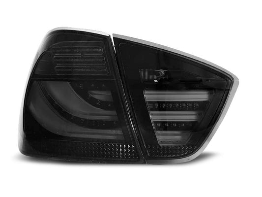 Tuning-Tec LED Lightbar Rückleuchten für BMW 3er E90 05-08 schwarz/rauch mit LED Blinker