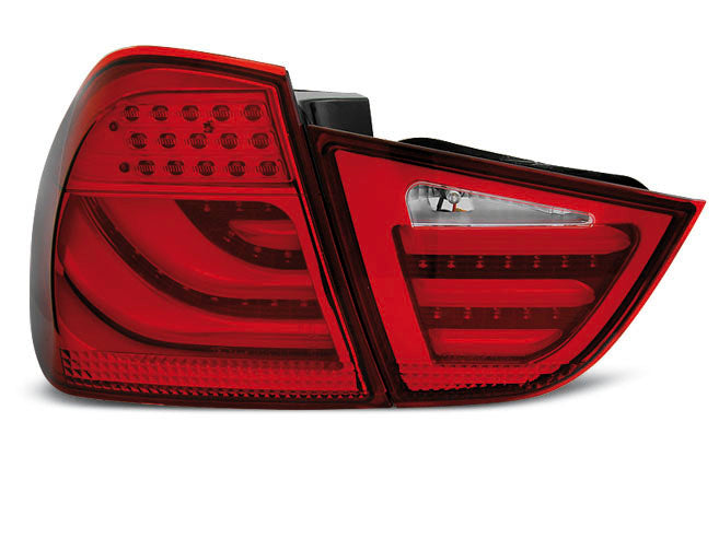 Tuning-Tec LED Lightbar Rückleuchten für BMW 3er E90 LCI Touring 09-11 rot/klar