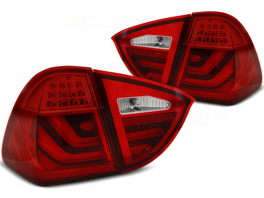 Tuning-Tec LED Lightbar Rückleuchten für BMW 3er E91 Touring 05-08 rot/klar