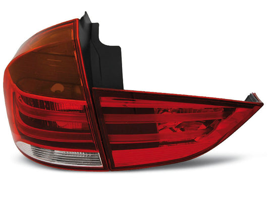 Tuning-Tec LED Lightbar Rückleuchten für BMW X1 E84 09-12 rot/klar