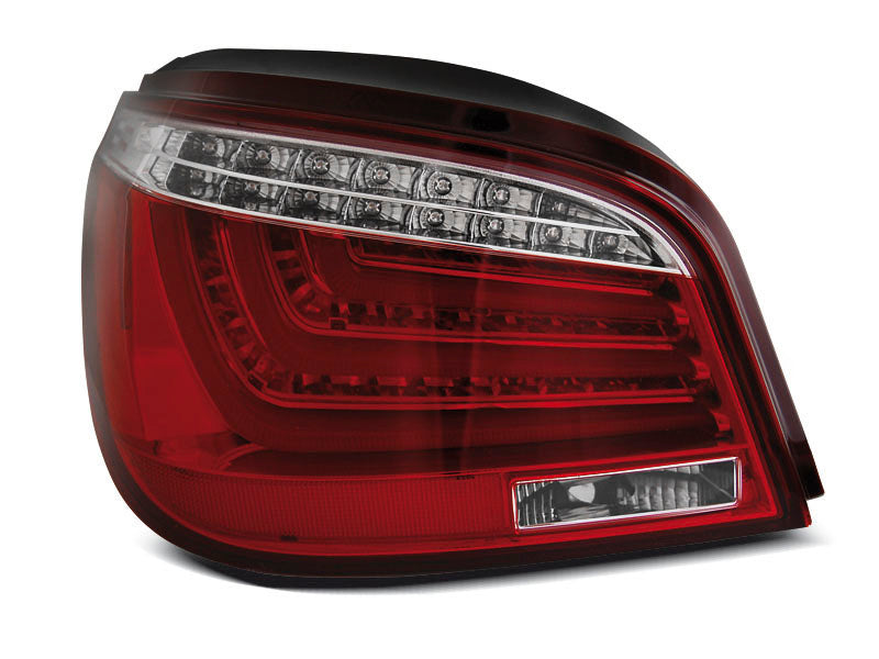 Tuning-Tec LED Lightbar Rückleuchten für BMW 5er E60 Limousine 03-07 rot/klar