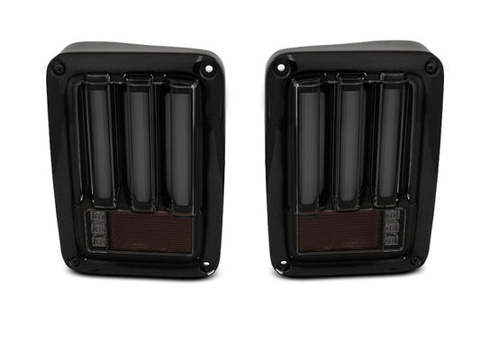 Tuning-Tec LED Lightbar Rückleuchten für Chrysler Jeep Wrangler JK 07-18 schwarz/rauch