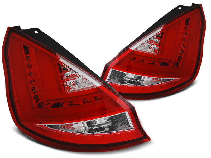 Tuning-Tec LED Lightbar Rückleuchten für Ford Fiesta MK7 08-12 rot/klar mit LED Blinker