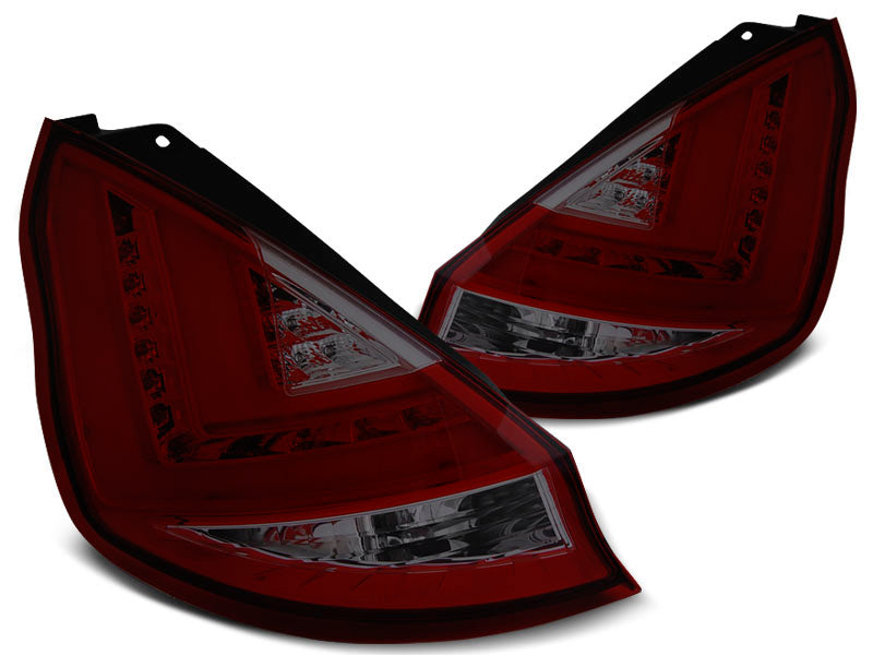 Tuning-Tec LED Lightbar Rückleuchten für Ford Fiesta MK7 08-12 rot/rauch mit LED Blinker
