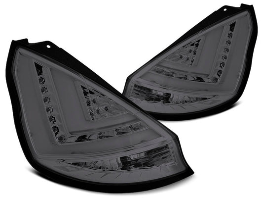 Tuning-Tec LED Lightbar Rückleuchten für Ford Fiesta MK7 08-12 rauch mit LED Blinker