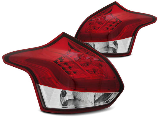 Tuning-Tec LED Lightbar Rückleuchten für Ford Focus MK3 11-14 rot/klar