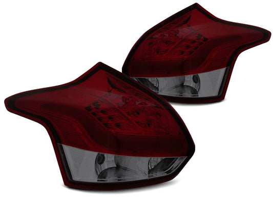 Tuning-Tec LED Lightbar Rückleuchten für Ford Focus MK3 11-14 rot/rauch