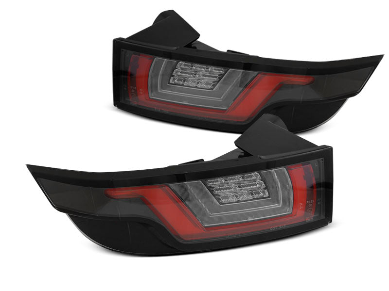 Tuning-Tec LED Lightbar Rückleuchten für Land Rover / Range Rover Evoque 11-18 schwarz mit dynamischem Blinker