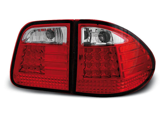 Tuning-Tec LED Rückleuchten für Mercedes Benz E-Klasse W210 T-Modell 95-02 rot/klar