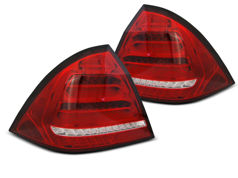 Tuning-Tec LED Lightbar Rückleuchten für Mercedes Benz C-Klasse W203 04-07 Limousine Rot/Weiß Dynamische Blinker