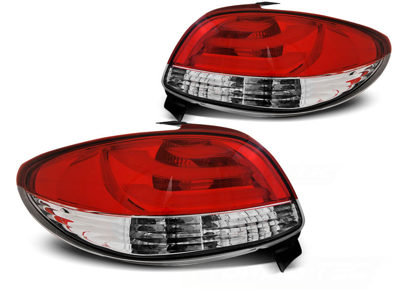 Tuning-Tec LED Lightbar Rückleuchten für Peugeot 206 98-05 rot/klar