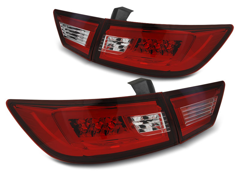 Tuning-Tec LED Lightbar Rückleuchten für Renault Clio IV (4) 13-16 rot/klar