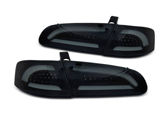 Tuning-Tec Voll LED Lightbar Rückleuchten für Seat Ibiza 6L 02-08 schwarz/rauch