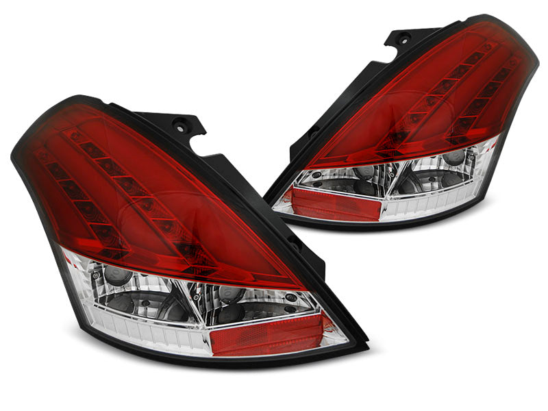 Tuning-Tec LED Lightbar Rückleuchten für Suzuki Swift V Facelift 10-17 rot/klar
