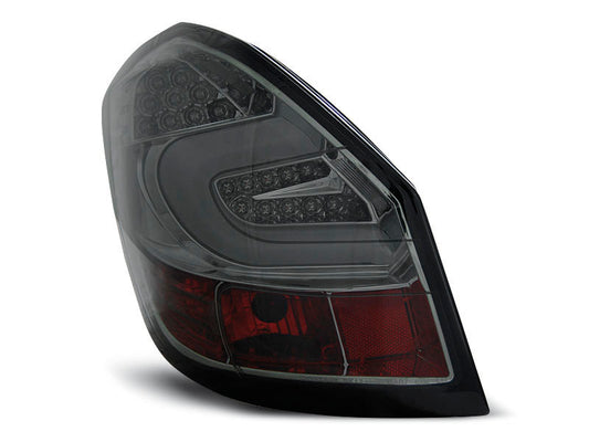 Tuning-Tec LED Lightbar Rückleuchten für Skoda Fabia 2 (5J) 3 und 5 Türer / Kombi 07-14 rauch