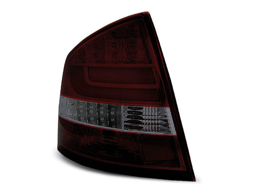 Tuning-Tec LED Lightbar Rückleuchten für Skoda Octavia 2 (1Z) Limousine 04-12 rot/rauch