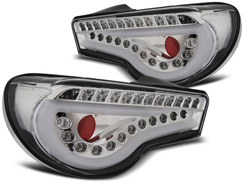 Tuning-Tec LED Lightbar Rückleuchten für Toyota GT86 12-16 chrom mit dyn. Blinker