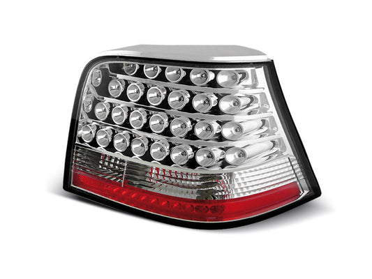Tuning-Tec LED Rückleuchten für VW Golf 4 (IV) 97-03 chrom/klar