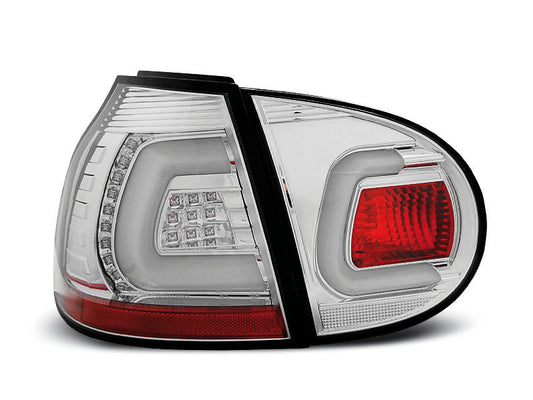 Tuning-Tec LED Lightbar Rückleuchten für VW Golf 5 (V) 03-09 chrom/klar