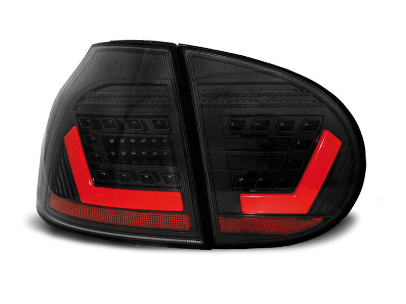 Tuning-Tec LED Lightbar Rückleuchten für VW Golf 5 (V) 03-09 schwarz/rauch mit LED Blinker