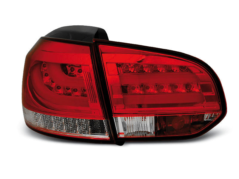 Tuning-Tec LED Lightbar Rückleuchten für VW Golf 6 (VI) 08-12 rot/klar