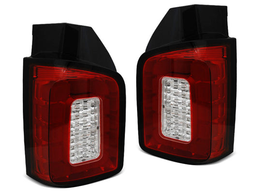 Tuning-Tec Voll LED Lightbar Rückleuchten für VW T6 15-19 rot/klar