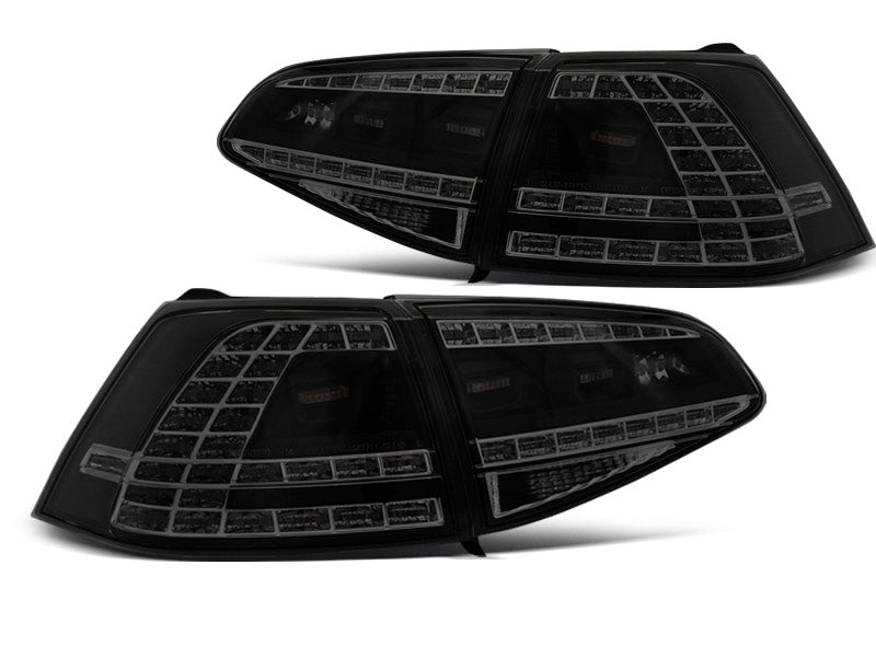 Tuning-Tec LED Rückleuchten für VW Golf 7 (VII) 13-17 schwarz/rauch mit dynamischem Blinker