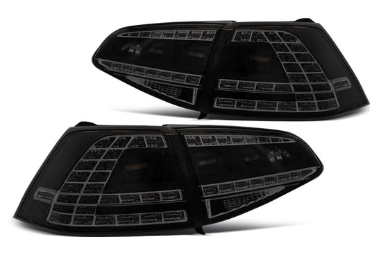 Tuning-Tec LED Rückleuchten für VW Golf 7 (VII) 13-17 schwarz/rauch mit dynamischem Blinker