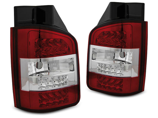 Tuning-Tec LED Rückleuchten für VW T5 GP 10-15 rot/klar (Doppeltürer)