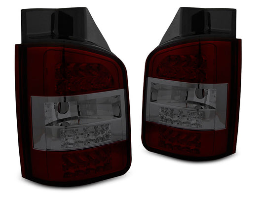 Tuning-Tec LED Rückleuchten für VW T5 GP 10-15 rot/rauch (Doppeltürer)