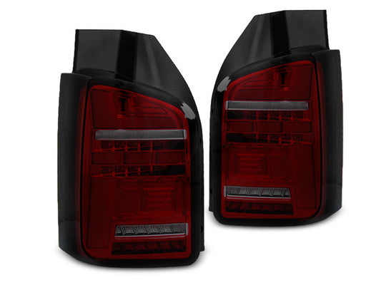 Tuning-Tec Voll LED Lightbar Rückleuchten für VW T6.1 20+ rot/rauch mit dynamischen Blinker