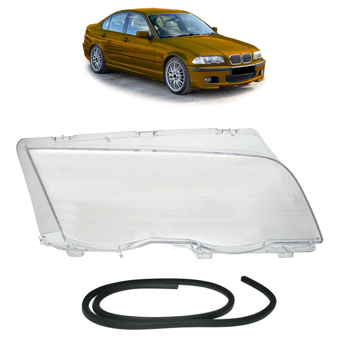 Frontscheinwerfer Linse Rechts passend für BMW 3er E46 Limousine/Touring 1998-2001