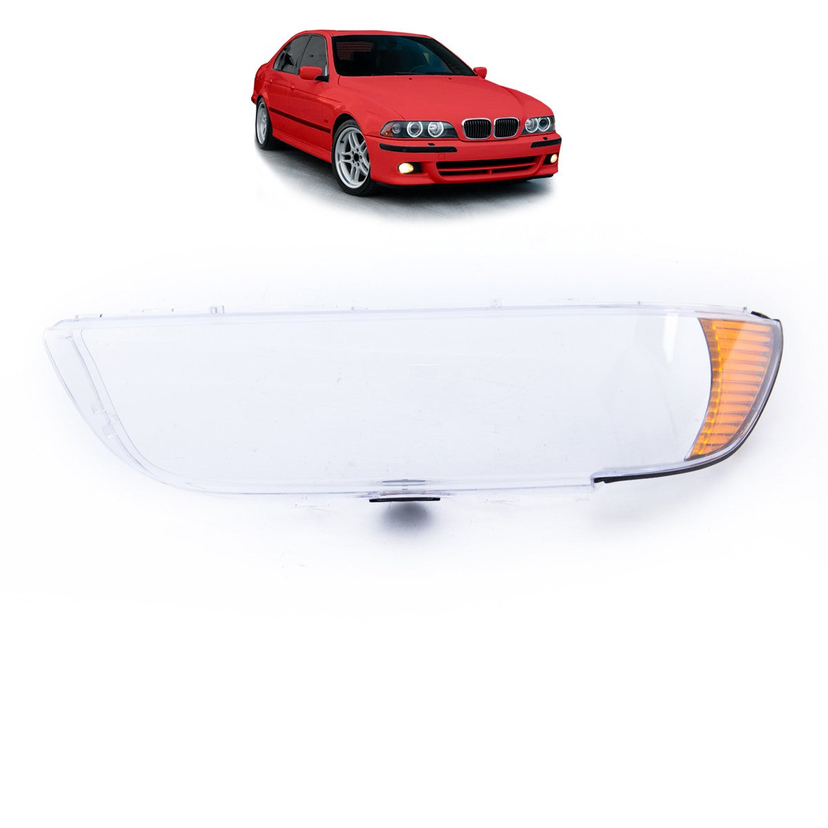 Scheinwerfer Linse Gelb Rechts passend für BMW 5er E39 Facelift 2000-2003
