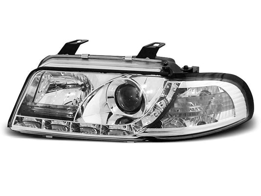 Tuning-Tec LED Tagfahrlicht Scheinwerfer für Audi A4 B5 94-98 chrom