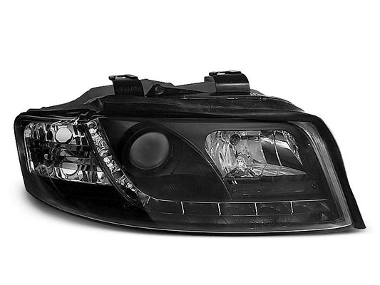 Tuning-Tec LED Tagfahrlicht Scheinwerfer für Audi A4 B6 00-04 schwarz