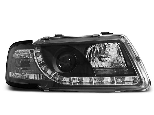 Tuning-Tec LED Tagfahrlicht Scheinwerfer für Audi A3 8L 96-00 schwarz