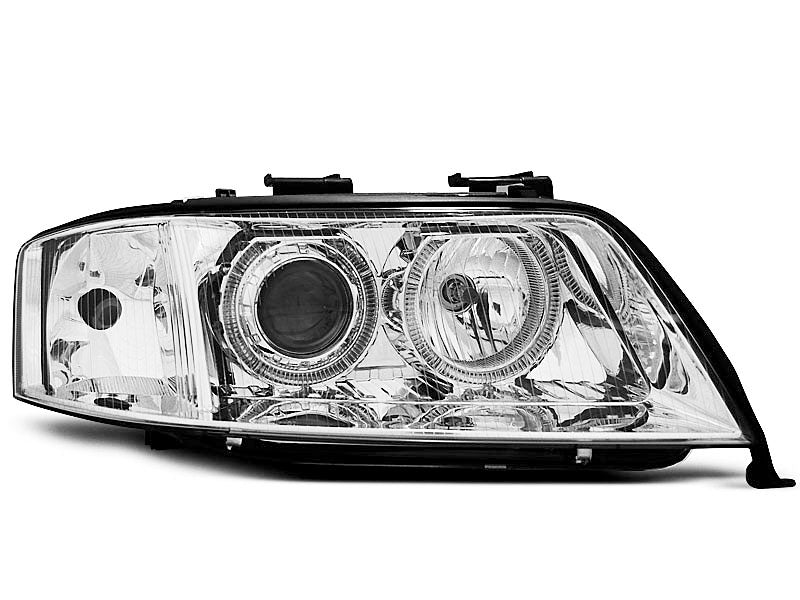 Tuning-Tec LED Angel Eyes Scheinwerfer für Audi A6 4B 97-01 chrom