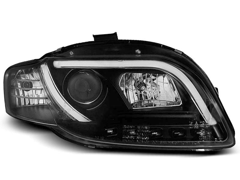 Tuning-Tec LED Tagfahrlicht Scheinwerfer für Audi A4 B7 05-08 schwarz LTI