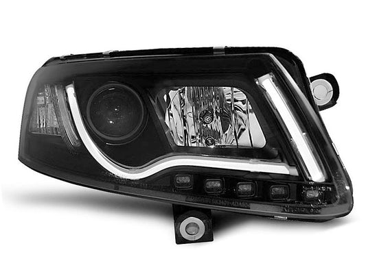Tuning-Tec Xenon LED Tagfahrlicht Scheinwerfer für Audi A6 C6 (4F) 04-08 schwarz LTI