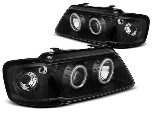 Tuning-Tec CCFL Angel Eyes Scheinwerfer für Audi A3 (8L) 96-00 schwarz