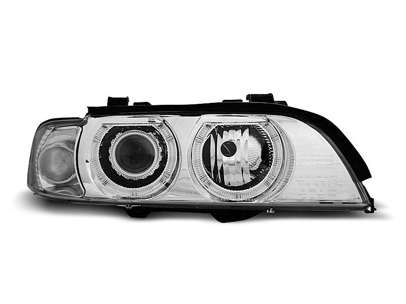 Tuning-Tec Xenon Angel Eyes Scheinwerfer für BMW 5er E39 Facelift 00-03 chrom