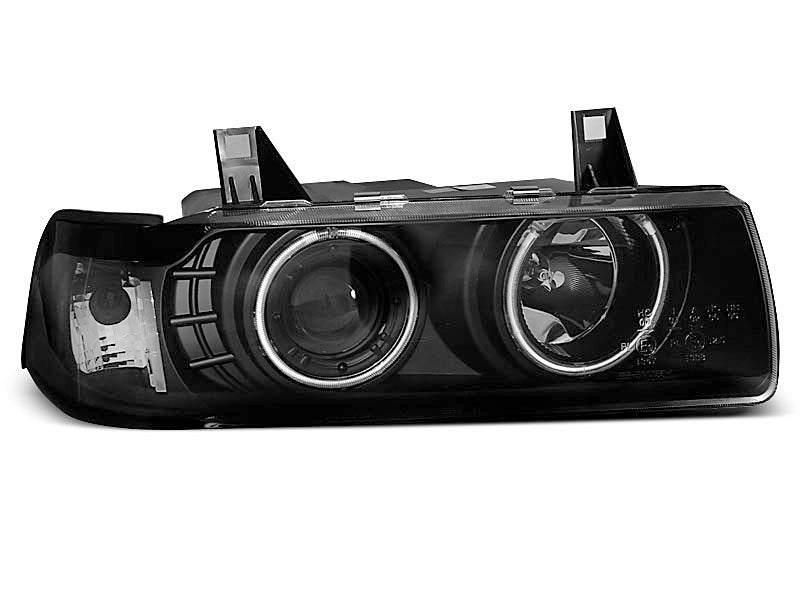 Tuning-Tec CCFL Angel Eyes Scheinwerfer für BMW 3er E36 90-99 schwarz