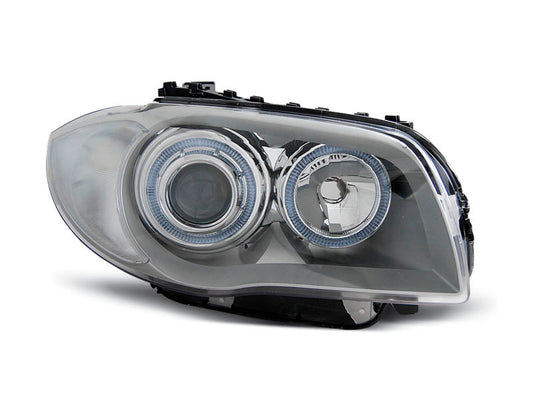 Tuning-Tec Angel Eyes Scheinwerfer für BMW 1er E81, E82, E87, E88 04-11 chrom