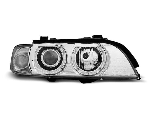 Tuning-Tec Angel Eyes Scheinwerfer für BMW 5er E39 Facelift 99-03 chrom
